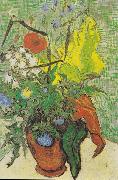 Vincent Van Gogh Wild flowers and thistles in a vase oil painting reproduction